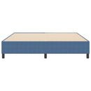 vidaXL Boxrugós ágy Kék 180 x 200 cm Bársony anyag