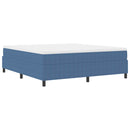 vidaXL Boxrugós ágy Kék 180 x 200 cm Bársony anyag