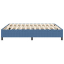 vidaXL Boxrugós ágy Kék 180 x 200 cm Bársony anyag