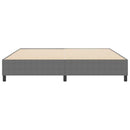 vidaXL Boxrugós ágy Világosszürke 200 x 200 cm Bársony anyag