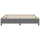 vidaXL Boxrugós ágy Világosszürke 200 x 200 cm Bársony anyag