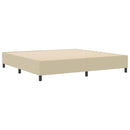 vidaXL Boxrugós ágy Szürke zöld 200 x 200 cm Bársony anyag
