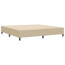 vidaXL Boxrugós ágy Szürke zöld 200 x 200 cm Bársony anyag