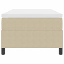 vidaXL Boxrugós ágy Világosszürke és fehér 193 x 90 x 60 cm