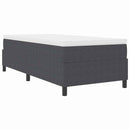 vidaXL Boxrugós ágy Sötétszürke és Fehér 203 x 90 x 60 cm