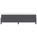 vidaXL Boxrugós ágy Sötétszürke és Fehér 203 x 100 x 60 cm