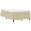 vidaXL Boxrugós ágy Világosszürke és fehér 203 x 120 x 60 cm
