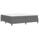 vidaXL Boxrugós ágy Világosszürke és fehér 203 x 200 x 60 cm