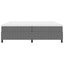 vidaXL Boxrugós ágy Világosszürke és fehér 203 x 200 x 60 cm