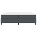 vidaXL Boxrugós ágy Sötétszürke és Fehér 203 x 200 x 60 cm