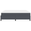 vidaXL Boxrugós ágy Sötétszürke és Fehér 203 x 200 x 60 cm