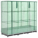 vidaXL rattan megjelenésű magaságyás melegháztakaróval 120x40x123 cm