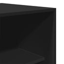 vidaXL fekete szerelt fa ruhásszekrény 80 x 50 x 200 cm