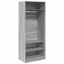 vidaXL szürke sonoma színű szerelt fa ruhásszekrény 80 x 50 x 200 cm