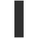 vidaXL fekete szerelt fa ruhásszekrény 30 x 50 x 200 cm
