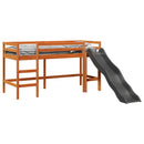 vidaXL barna tömör fenyőfa gyerek-galériaágy matrac nélkül 90 x 190 cm