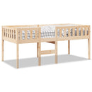 vidaXL tömör fenyőfa gyerekágy matrac nélkül 75 x 190 cm