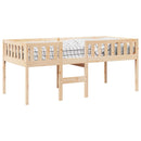 vidaXL tömör fenyőfa gyerekágy matrac nélkül 75 x 190 cm