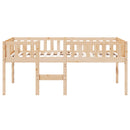 vidaXL tömör fenyőfa gyerekágy matrac nélkül 75 x 190 cm
