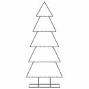 vidaXL fekete fém karácsonyfa dekorációhoz 150 cm