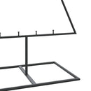 vidaXL fekete fém karácsonyfa dekorációhoz 150 cm