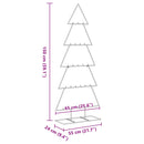 vidaXL fekete fém karácsonyfa dekorációhoz 150 cm