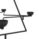 vidaXL fekete fém karácsonyfa dekorációhoz 75 cm