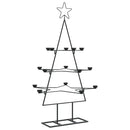 vidaXL fekete fém karácsonyfa dekorációhoz 105 cm