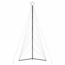 vidaXL hideg fehér karácsonyfa fénykúp 615 LED-del 404,5 cm