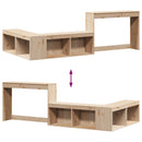 vidaXL tömör fenyőfa éjjeliszekrény íróasztallal 222 x 107 x 75 cm