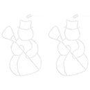 vidaXL 2 db meleg fehér karácsonyi fények hóember sziluett 35 LED