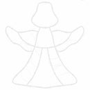 vidaXL 2 db meleg fehér karácsonyi fények angyal sziluett 50 LED