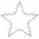 vidaXL meleg fehér karácsonyi fények csillag sziluett 80 LED