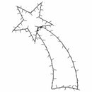 vidaXL meleg fehér karácsonyi fények Shooting Star sziluett 115 LED