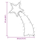 vidaXL meleg fehér karácsonyi fények Shooting Star sziluett 80 LED