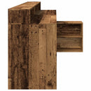 vidaXL antik fa színű szerelt fa íróasztal LED-ekkel 200 x 104 x 91 cm