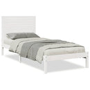 vidaXL fehér tömör fa extra hosszú ágykeret matrac nélkül 90 x 210 cm