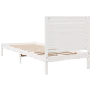vidaXL fehér tömör fa extra hosszú ágykeret matrac nélkül 90 x 210 cm