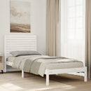 vidaXL fehér tömör fa extra hosszú ágykeret matrac nélkül 90 x 210 cm