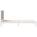 vidaXL fehér tömör fa extra hosszú ágykeret matrac nélkül 90 x 220 cm