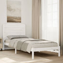 vidaXL fehér tömör fa extra hosszú ágykeret matrac nélkül 90 x 220 cm