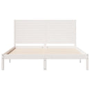 vidaXL fehér tömör fa extra hosszú ágykeret matrac nélkül 160 x 220 cm