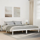 vidaXL fehér tömör fa extra hosszú ágykeret matrac nélkül 180 x 220 cm