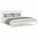 vidaXL fehér tömör fa extra hosszú ágykeret matrac nélkül 200 x 220 cm