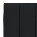 vidaXL ágykeret matrac nélkül Hanko fekete 90x200 cm szövet
