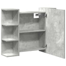 vidaXL betonszürke forgácslap fürdőszobai tükör 80 x 20,5 x 64 cm