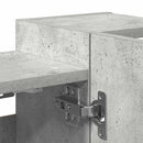 vidaXL betonszürke forgácslap fürdőszobai tükör 80 x 20,5 x 64 cm