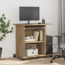 vidaXL kézműves tölgy színű szerelt fa számítógépasztal 80 x 50 x 75cm