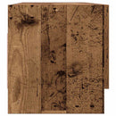 vidaXL szekrény Régi fa 100x32,5x35 cm Gépelt fa