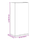 vidaXL betonszürke fali fürdőszobaszekrény 32x20x67 cm